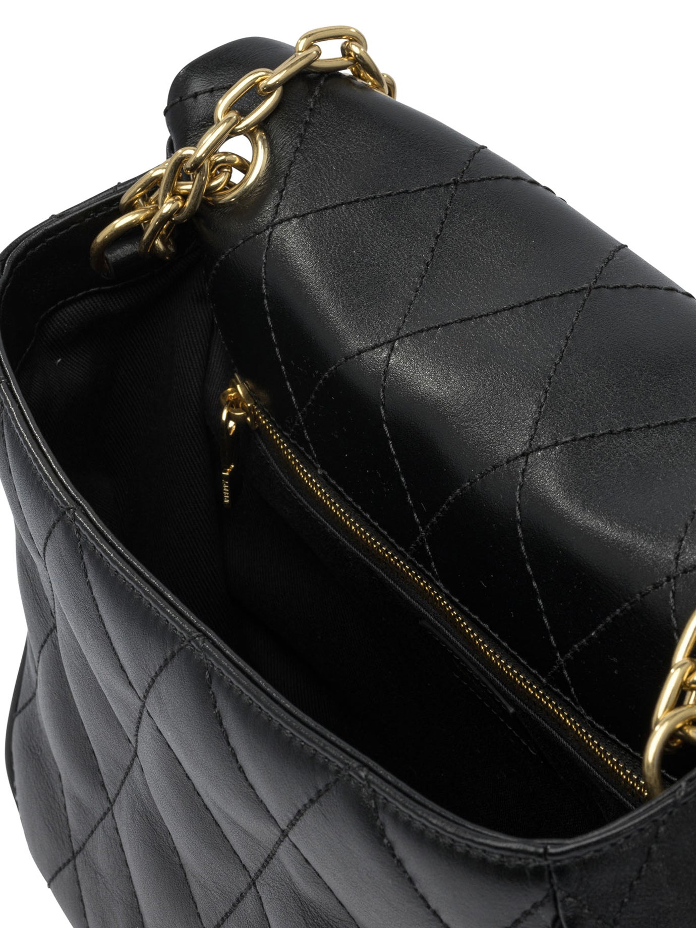 BLACK CALF GRAIN LEATHER HANDBAG Burberry