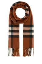 EMBROIDERED CASHMERE SCARF Burberry CHECKED TU