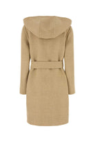 BEIGE WOOL REVERSIBLE COAT Burberry