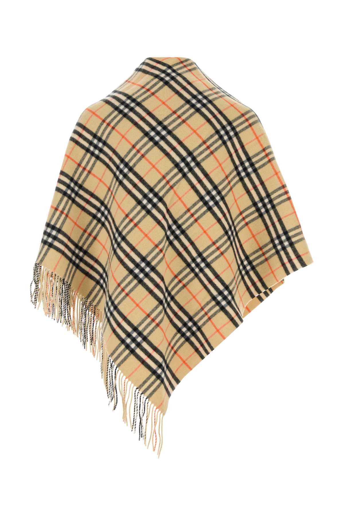 EMBROIDERED WOOL BLEND CAPE Burberry