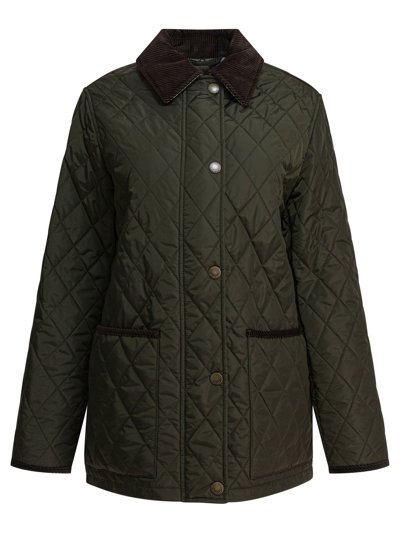 GREEN POLYAMIDE NYLON JACKET Burberry GREEN XS