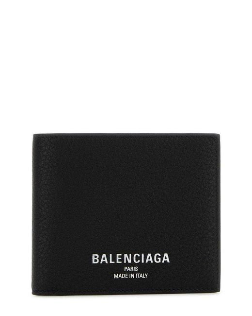 BIFOLD WALLET WITH LOGO PRINT Balenciaga BLACK UNICA
