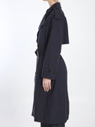 BLACK WOOL TRENCH COAT Bottega Veneta