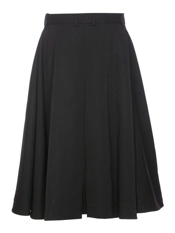 GRAIN DE POUDRE WOOL SKIRT Bottega Veneta