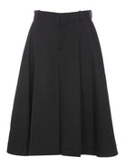 GRAIN DE POUDRE WOOL SKIRT Bottega Veneta BLACK 42