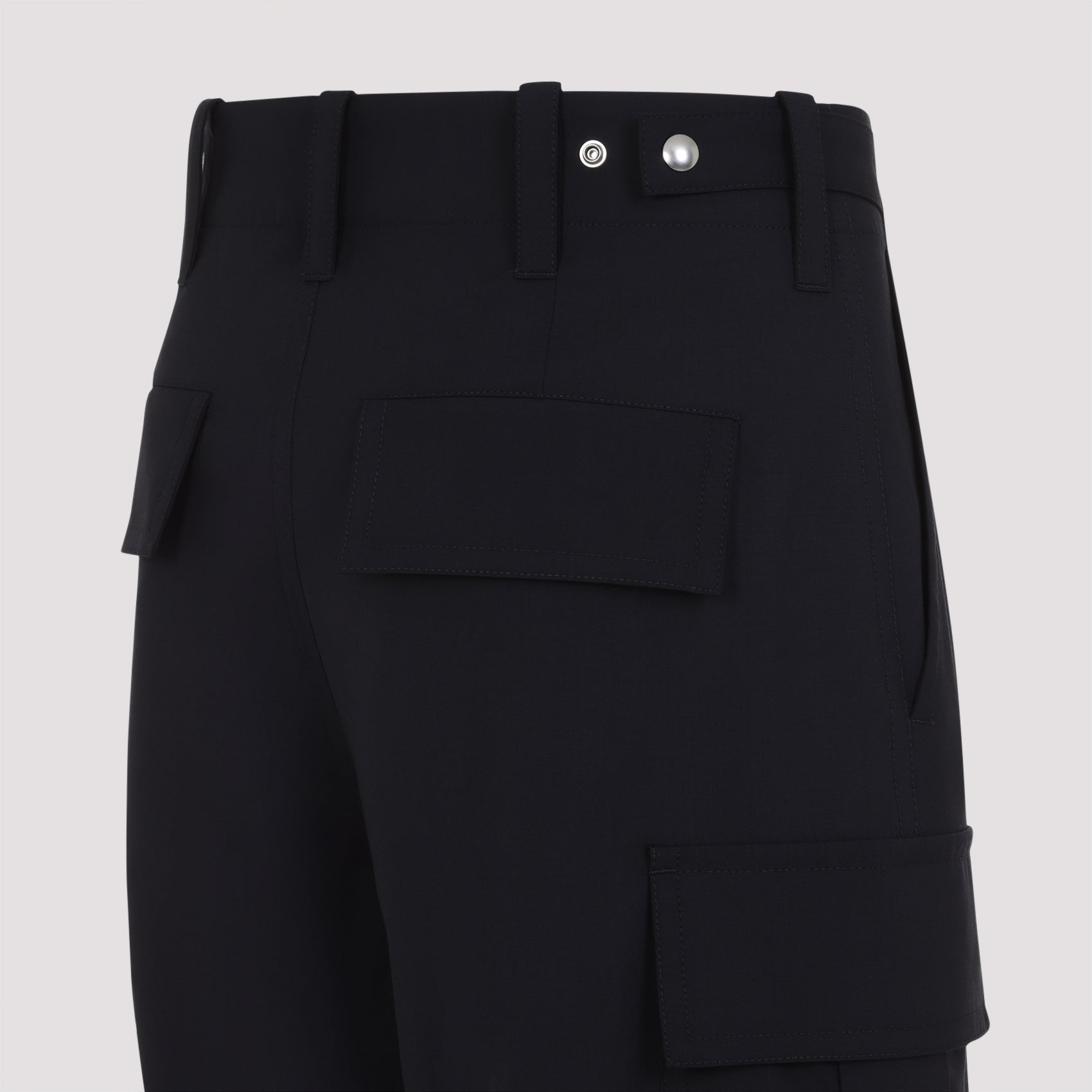 MIDNIGHT BLUE WOOL CARGO PANT Bottega Veneta