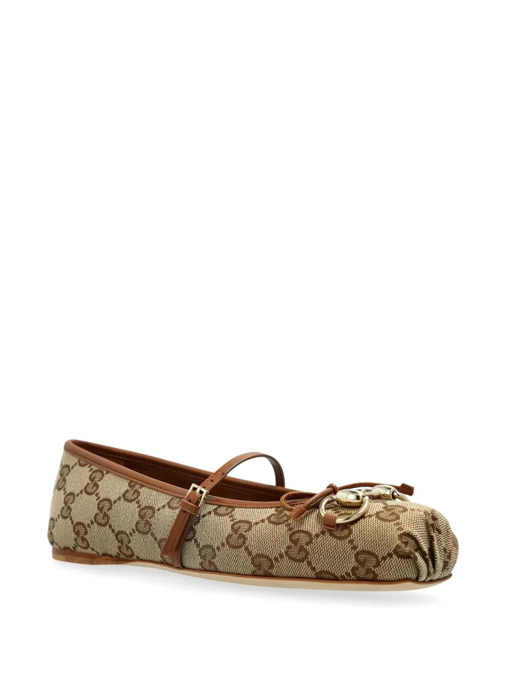 HORSEBIT GG SUPREME BALLET FLATS Gucci