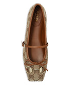 HORSEBIT GG SUPREME BALLET FLATS Gucci