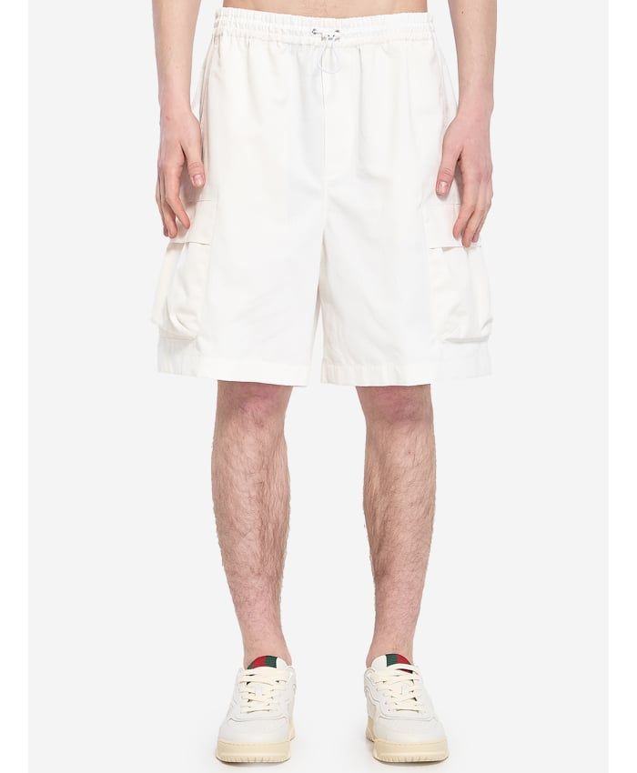 COTTON WEB SHORTS Gucci WHITE 50