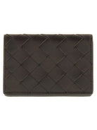 WOVEN BUSINESS CARD HOLDER Bottega Veneta BROWN UNI