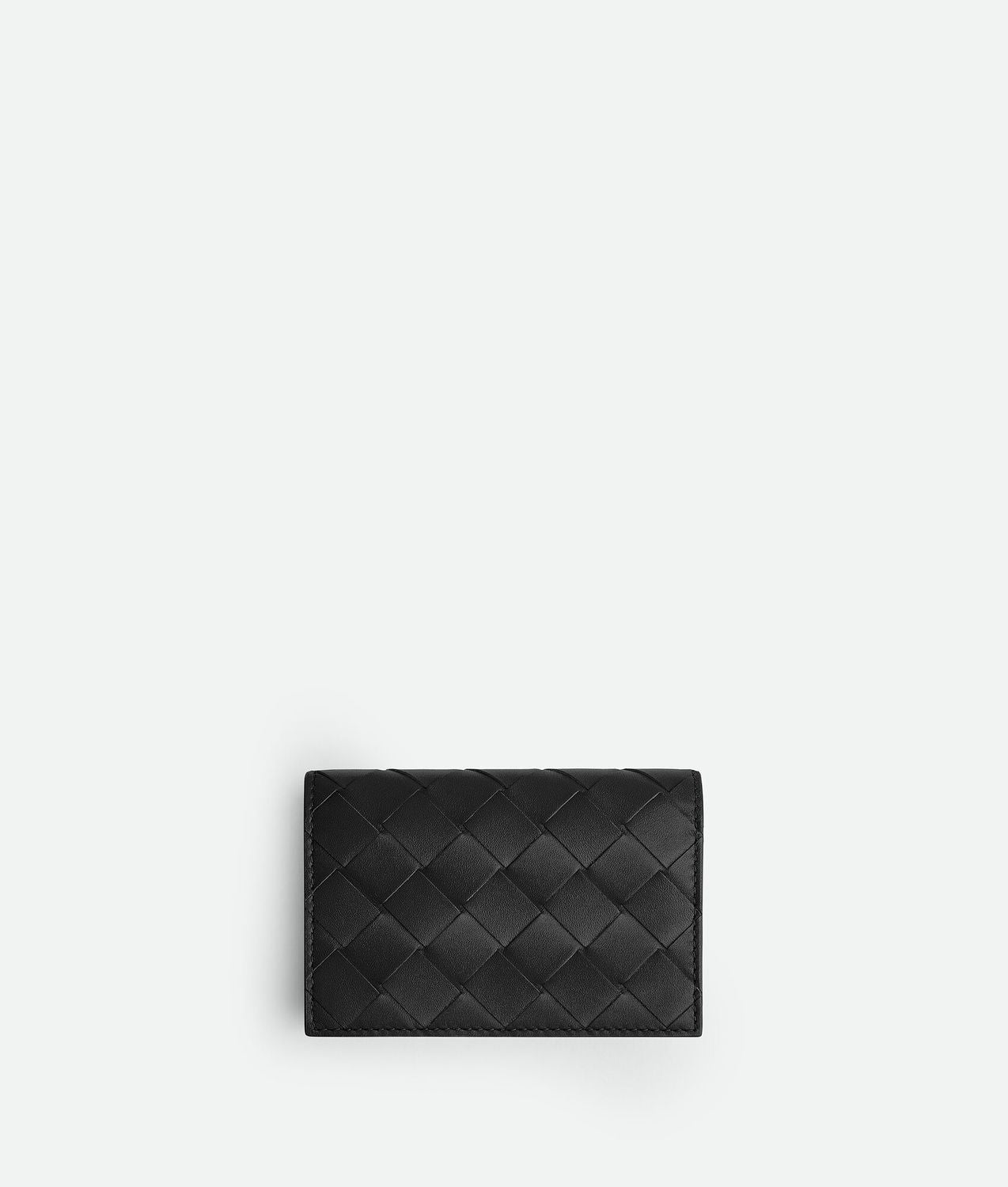 WOVEN BUSINESS CARD HOLDER Bottega Veneta BLACK UNI