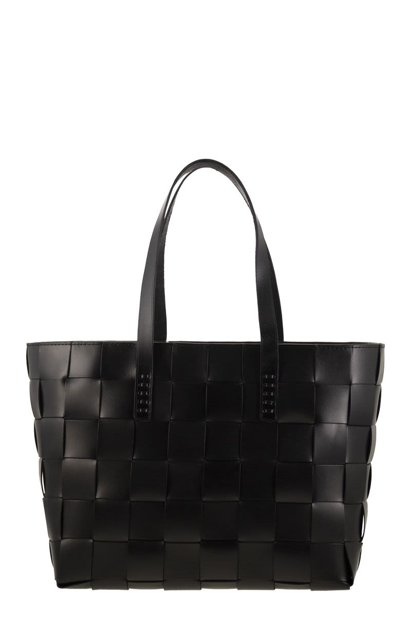 JAPAN TOTE - WOVEN LEATHER BAG Dragon