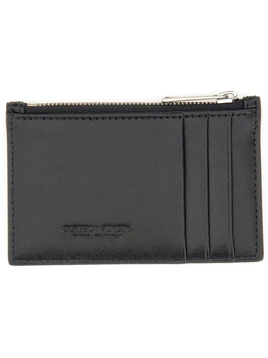 CASSETTE CARD HOLDER WITH ZIPPER Bottega Veneta