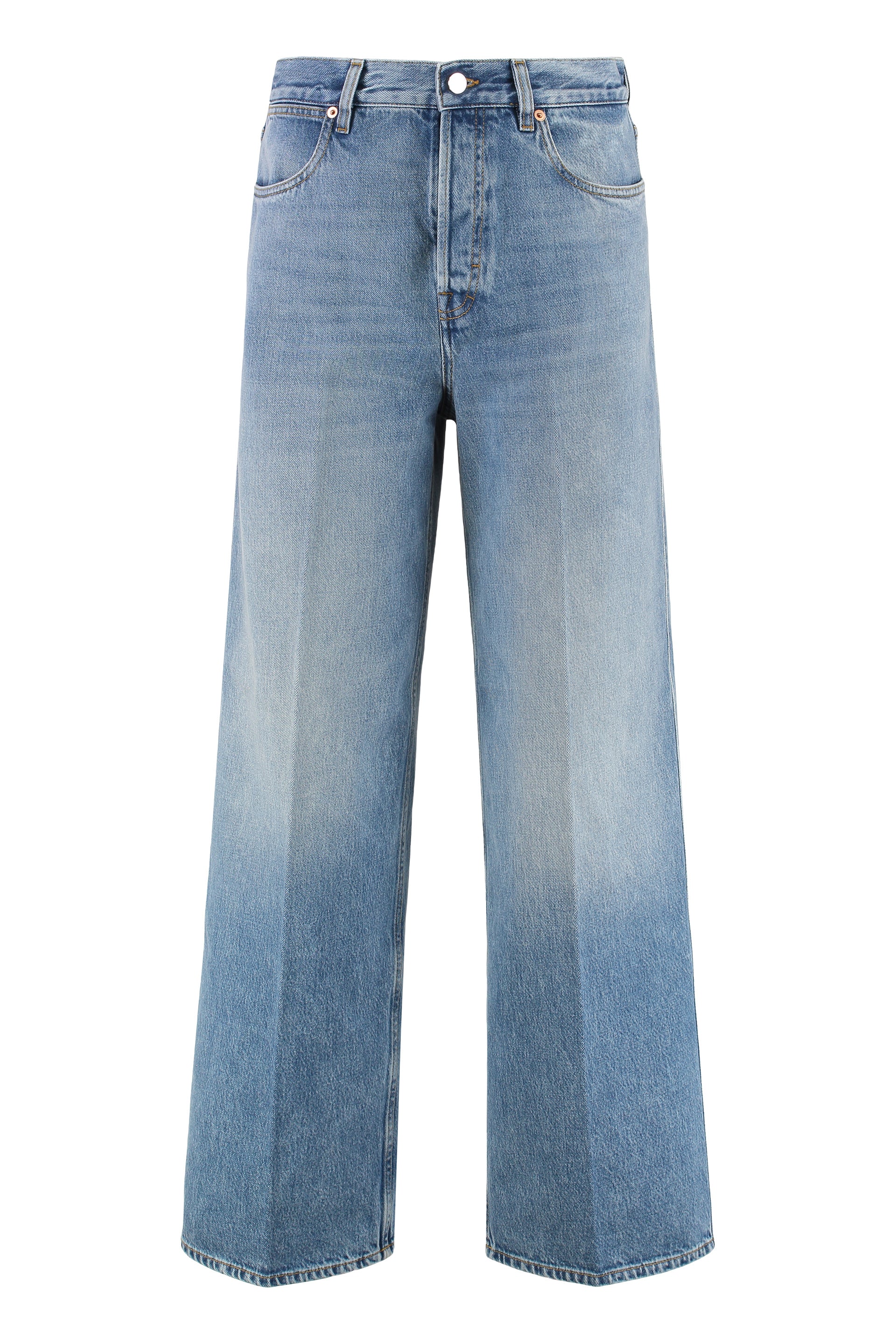 DENIM WIDE-LEG JEANS Gucci BLUE 26