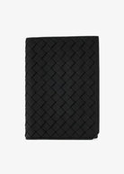 SMALL WOVEN PASSPORT HOLDER Bottega Veneta BLACK UNI