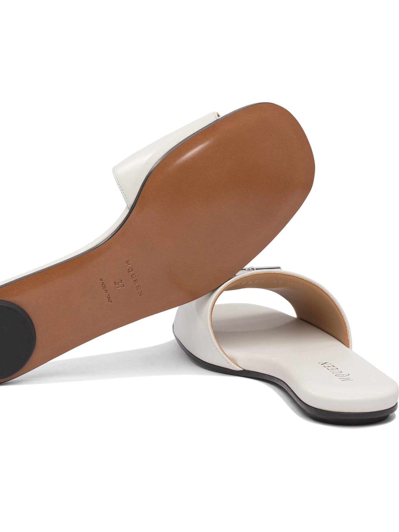 WHITE RUBBER SANDALS Alexander McQueen
