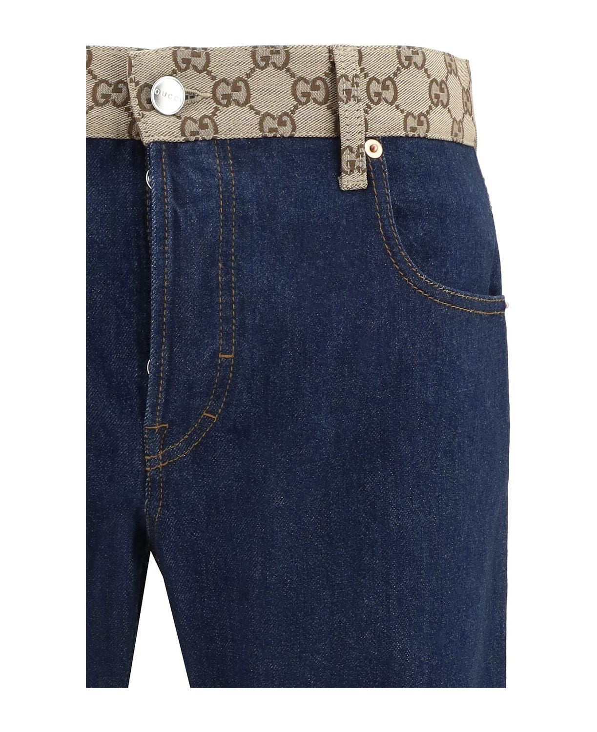 DENIM TAPERED PANTS Gucci