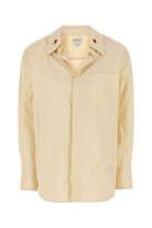 CREAM COTTON BLEND SHIRT Bottega Veneta YELLOW 42