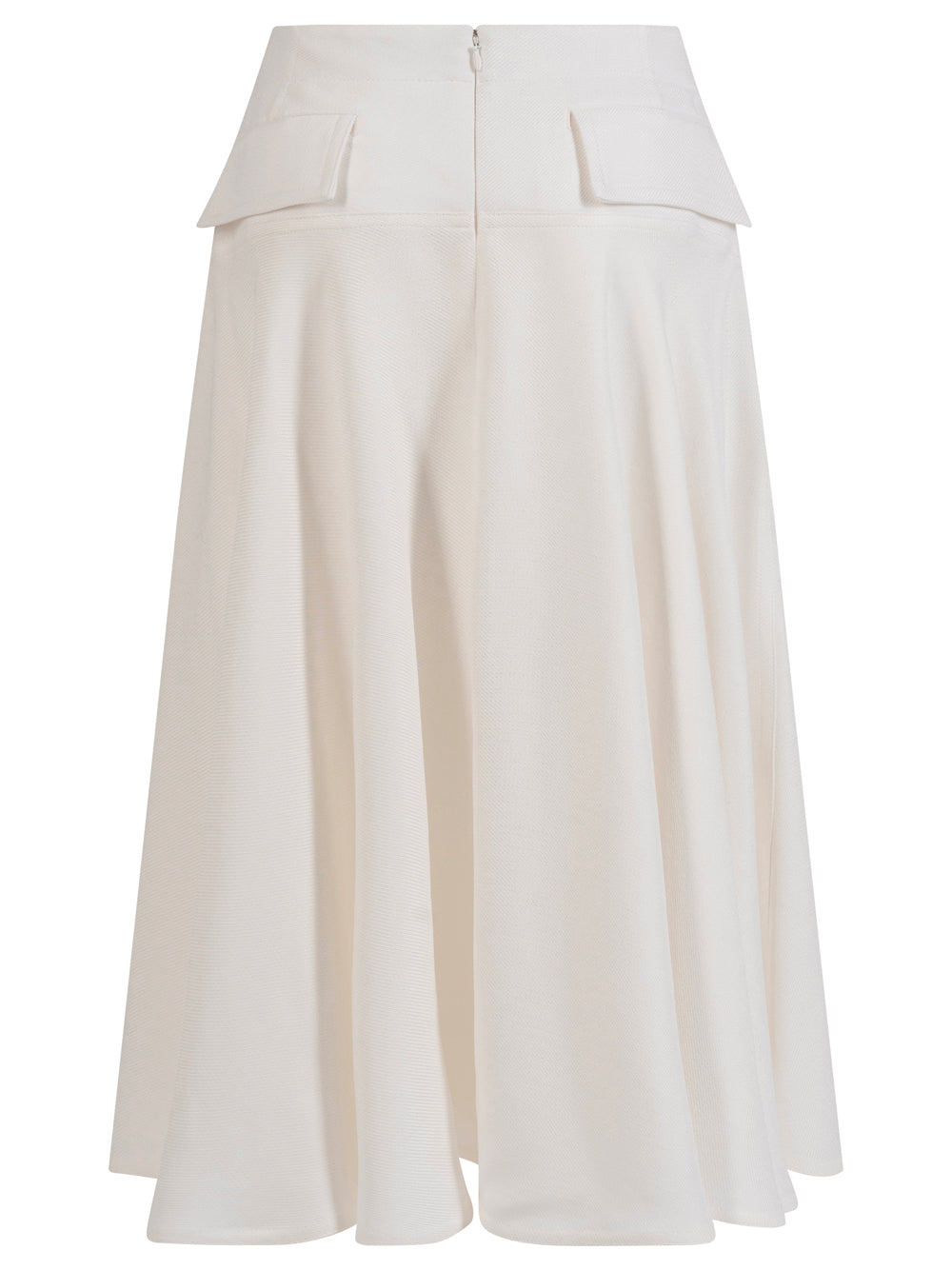 WHITE VISCOSE BLEND SKIRT Bottega Veneta