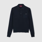 L/S POLO FINE WOOL Gucci BLUEWHITE M