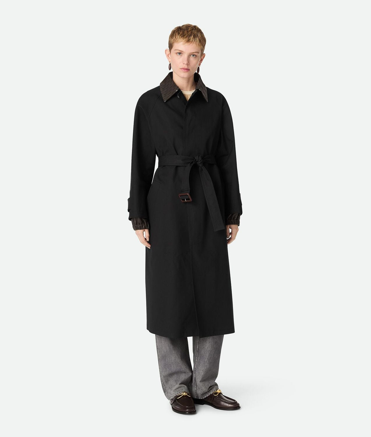 WATERPROOF TRENCH COAT Bottega Veneta BLACK 38