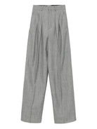 WIDELEG PANTS IN WOOL CHINÉ Saint Laurent GREY 38