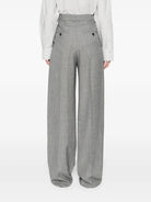 WIDELEG PANTS IN WOOL CHINÉ Saint Laurent