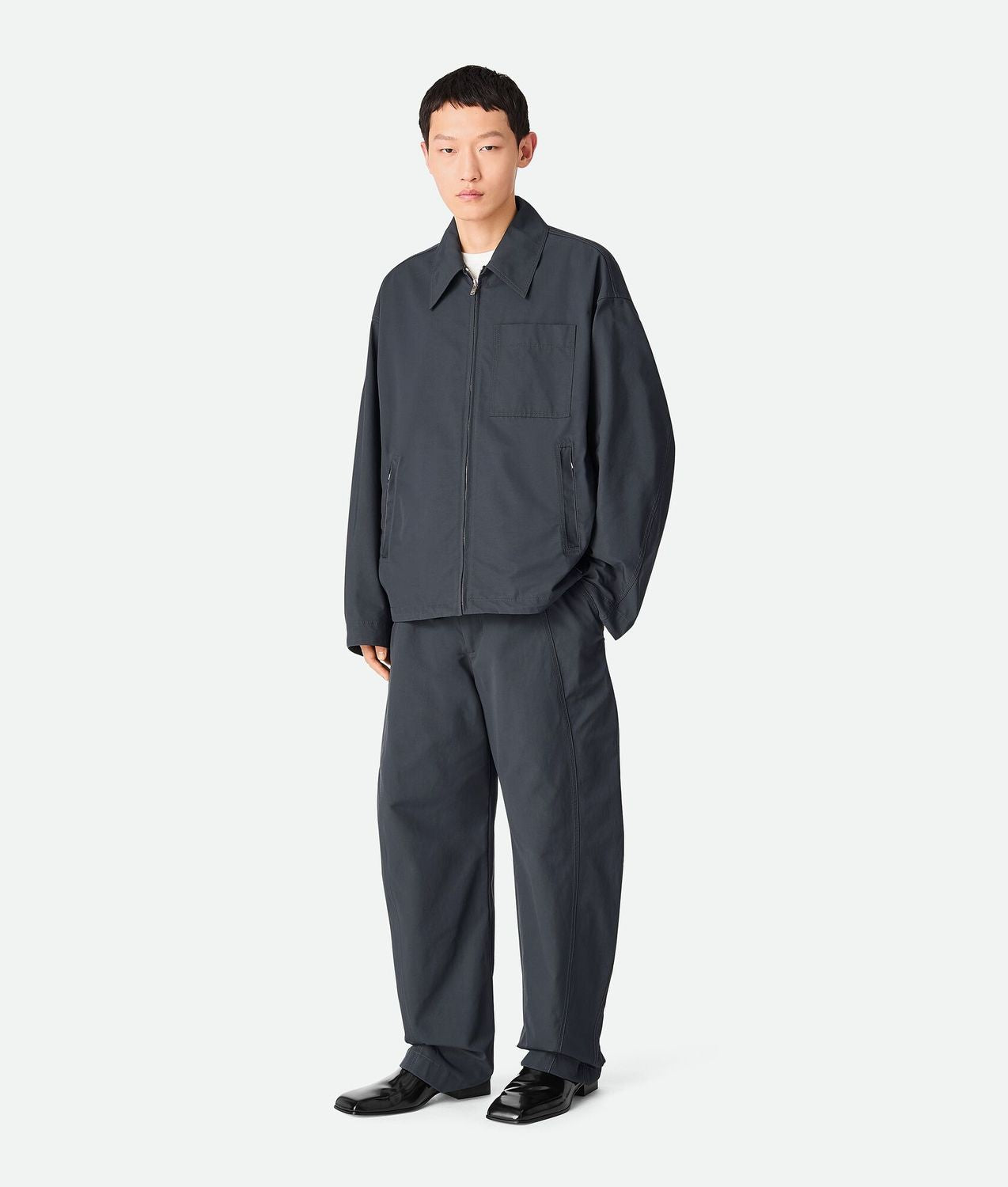COTTON JACKET Bottega Veneta grey 48