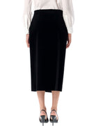 WRAP SKIRT IN VELVET Saint Laurent