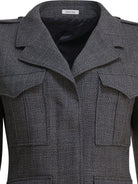 GREY WOOL JACKET Alexander McQueen