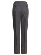GREY WOOL PANTS Alexander McQueen