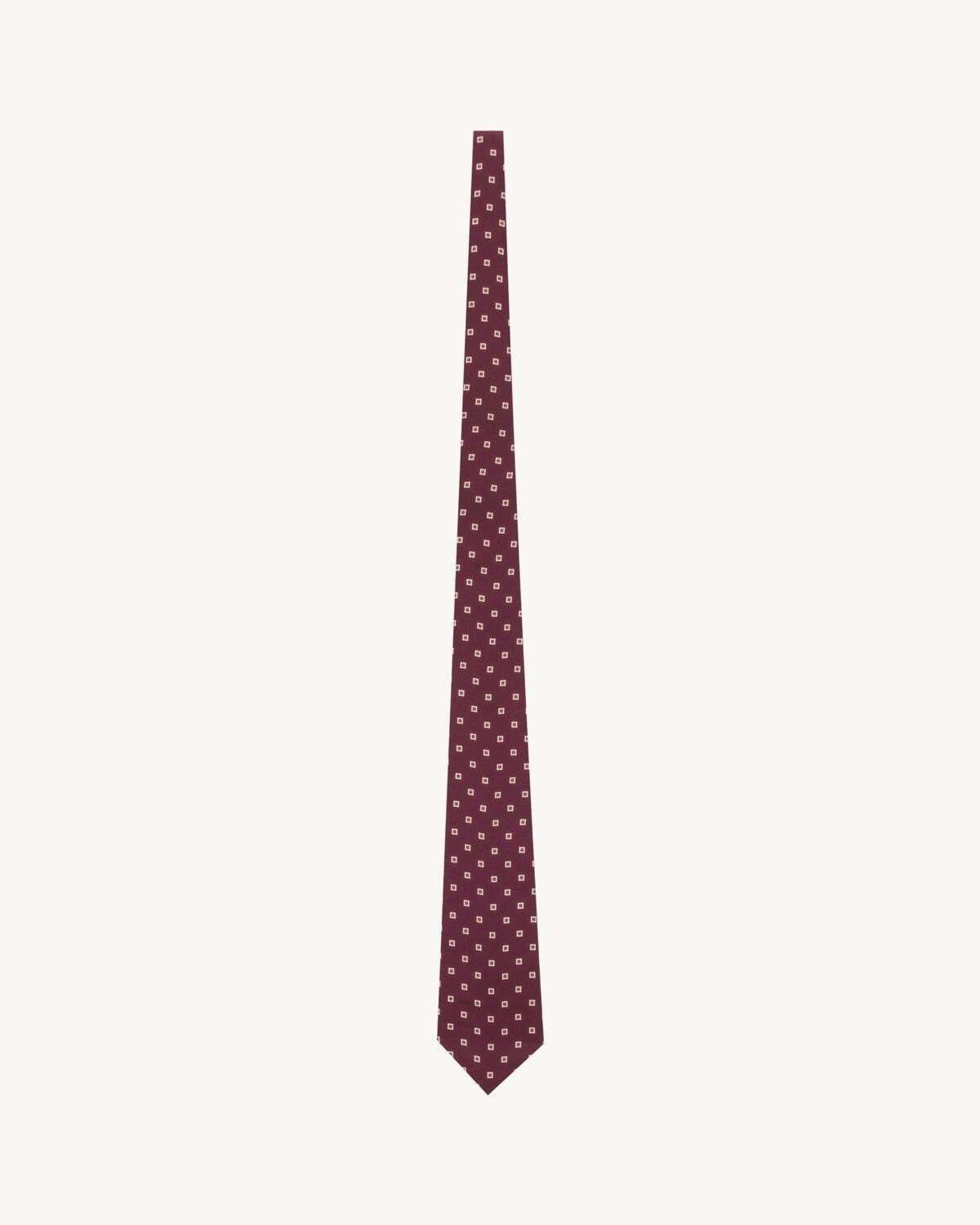 SILK TWILL TIE Saint Laurent BORDEAUX UNI