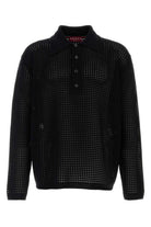 BLACK CROCHET POLO SHIRT Gucci BLACK M
