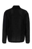 BLACK CROCHET POLO SHIRT Gucci