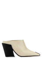IVORY LEATHER VENTURA MULES Bottega Veneta WHITE 36