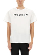 T-SHIRT LOGO FLOCK Alexander McQueen
