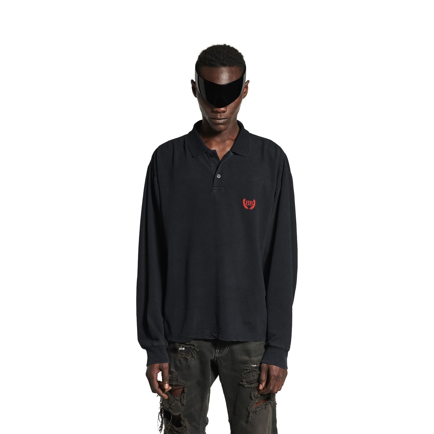 LONG SLEEVE POLO SHIRT LAUREL CLASSIC Balenciaga