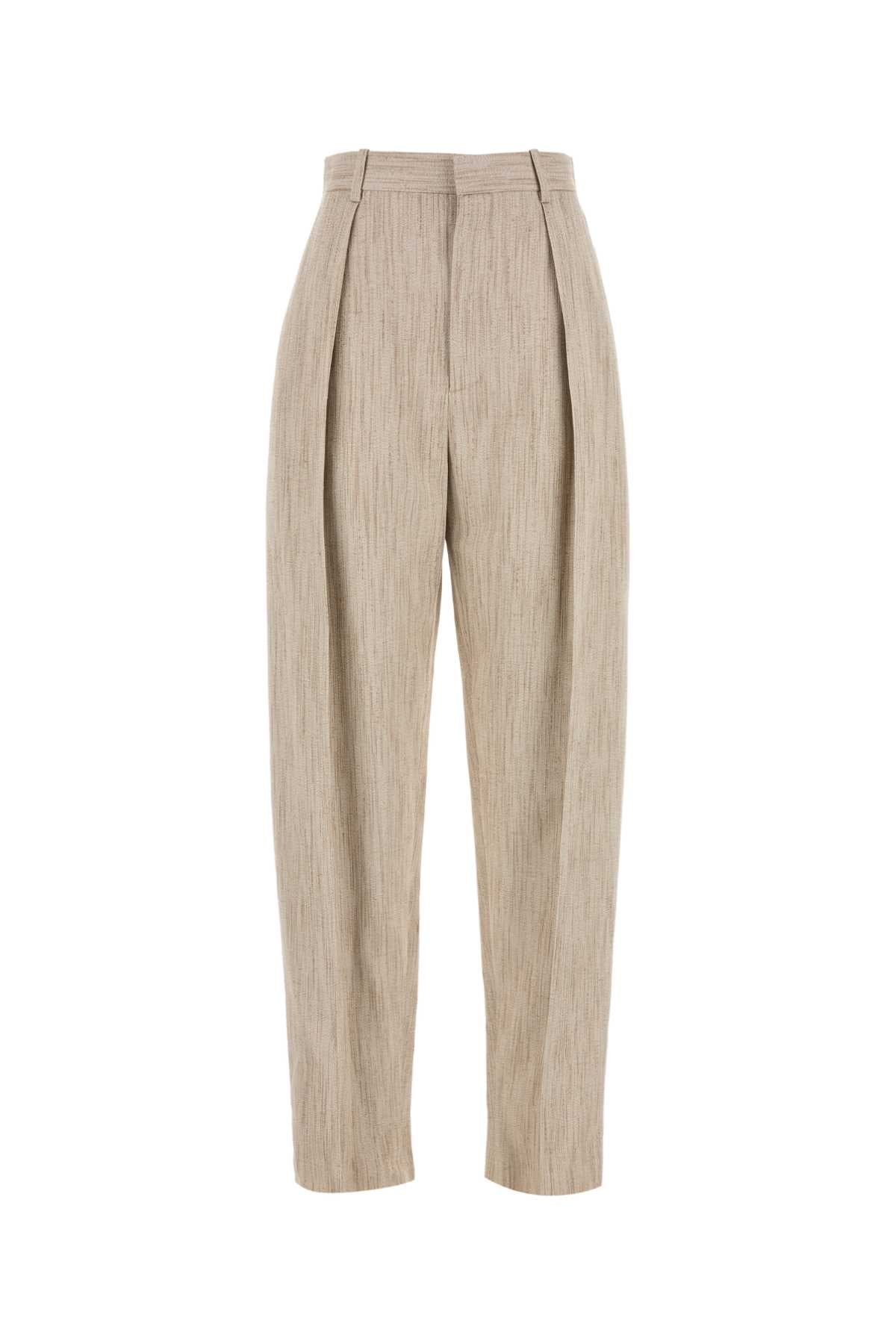 VISCOSE BLEND TROUSERS Bottega Veneta Beige 40