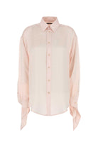 SILK SHIRT WITH KNOTTED CUFFS Balenciaga PINK 01