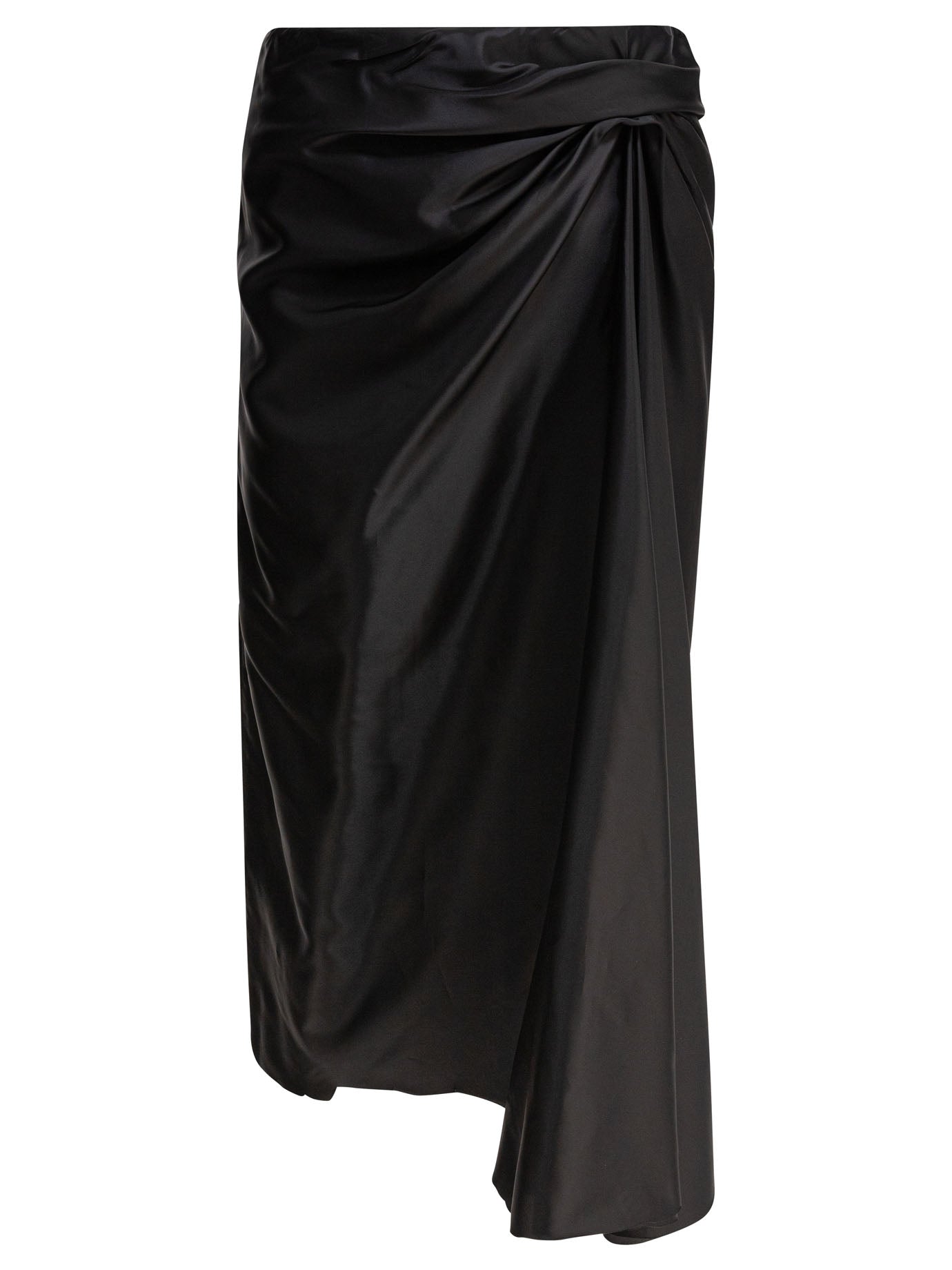 CUPRO BLACK SKIRTS Balenciaga BLACK 36