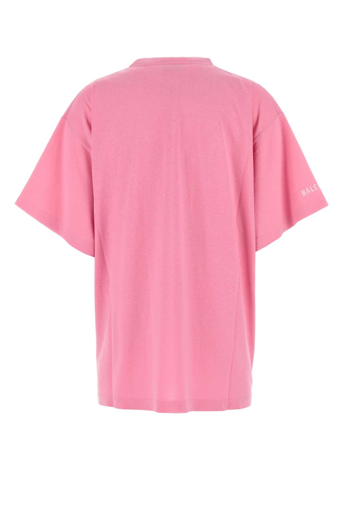 PINK COTTON OVERSIZE T-SHIRT Balenciaga