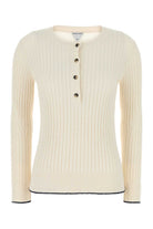 IVORY BOUCLÃ© TOP Bottega Veneta WHITE S