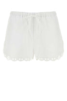 WHITE POPLIN SHORTS Gucci WHITE 40