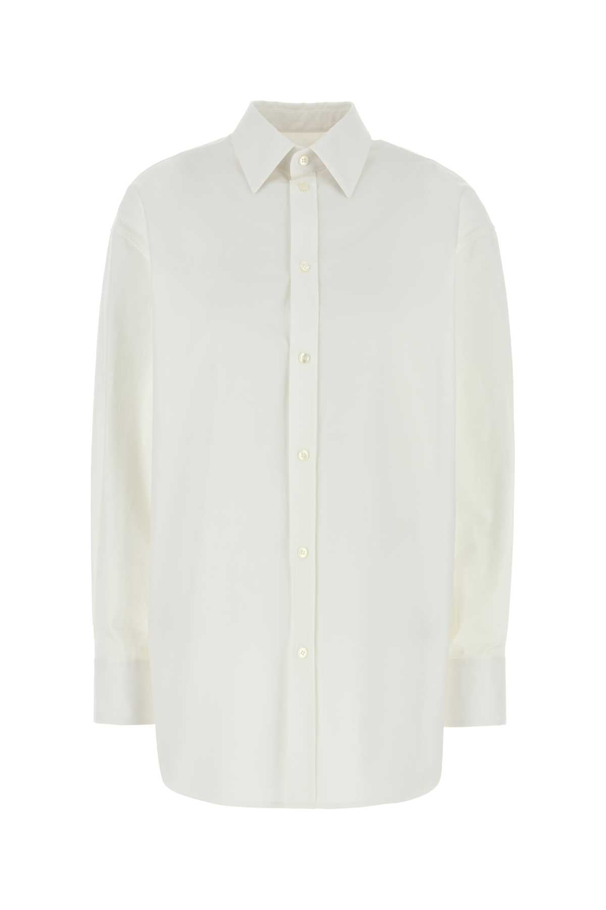 CASSANDRE COTTON POPLIN SHIRT Saint Laurent IVORY 38
