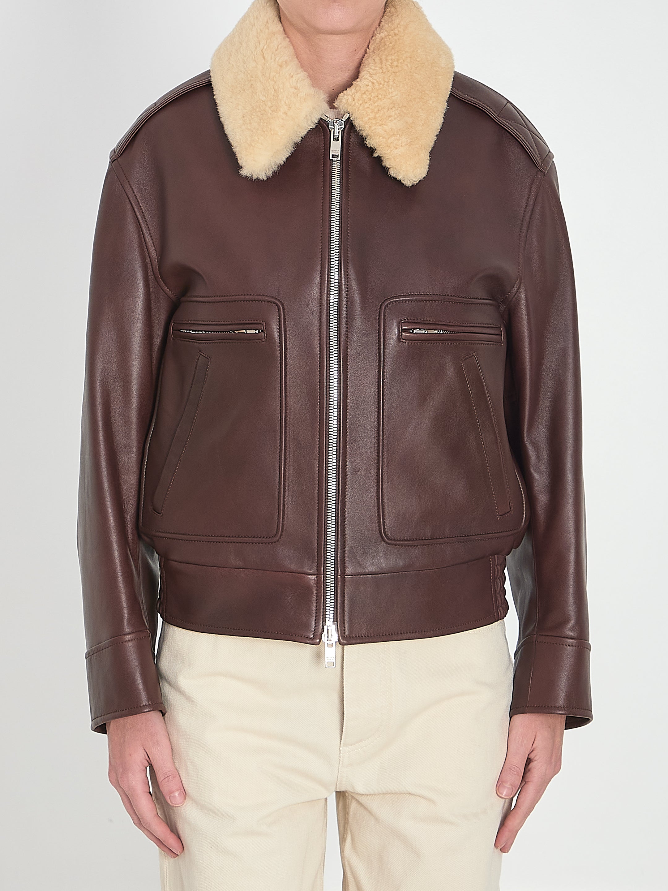 AVIATOR JACKET Bottega Veneta BROWN 40