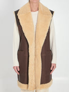 SHEARLING LONG VEST Bottega Veneta BROWN 40