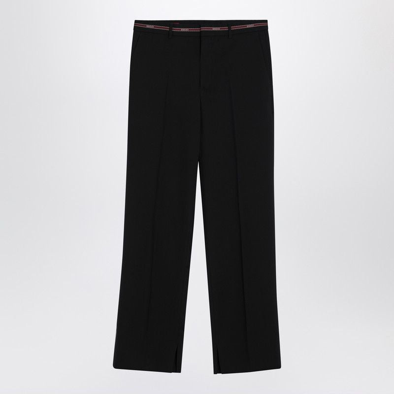 PANT WOOL SELVEDGE W/HORN Gucci BLUERED 52