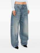 BLUE COTTON CLOTHING JEANS Alexander McQueen