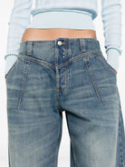 BLUE COTTON CLOTHING JEANS Alexander McQueen