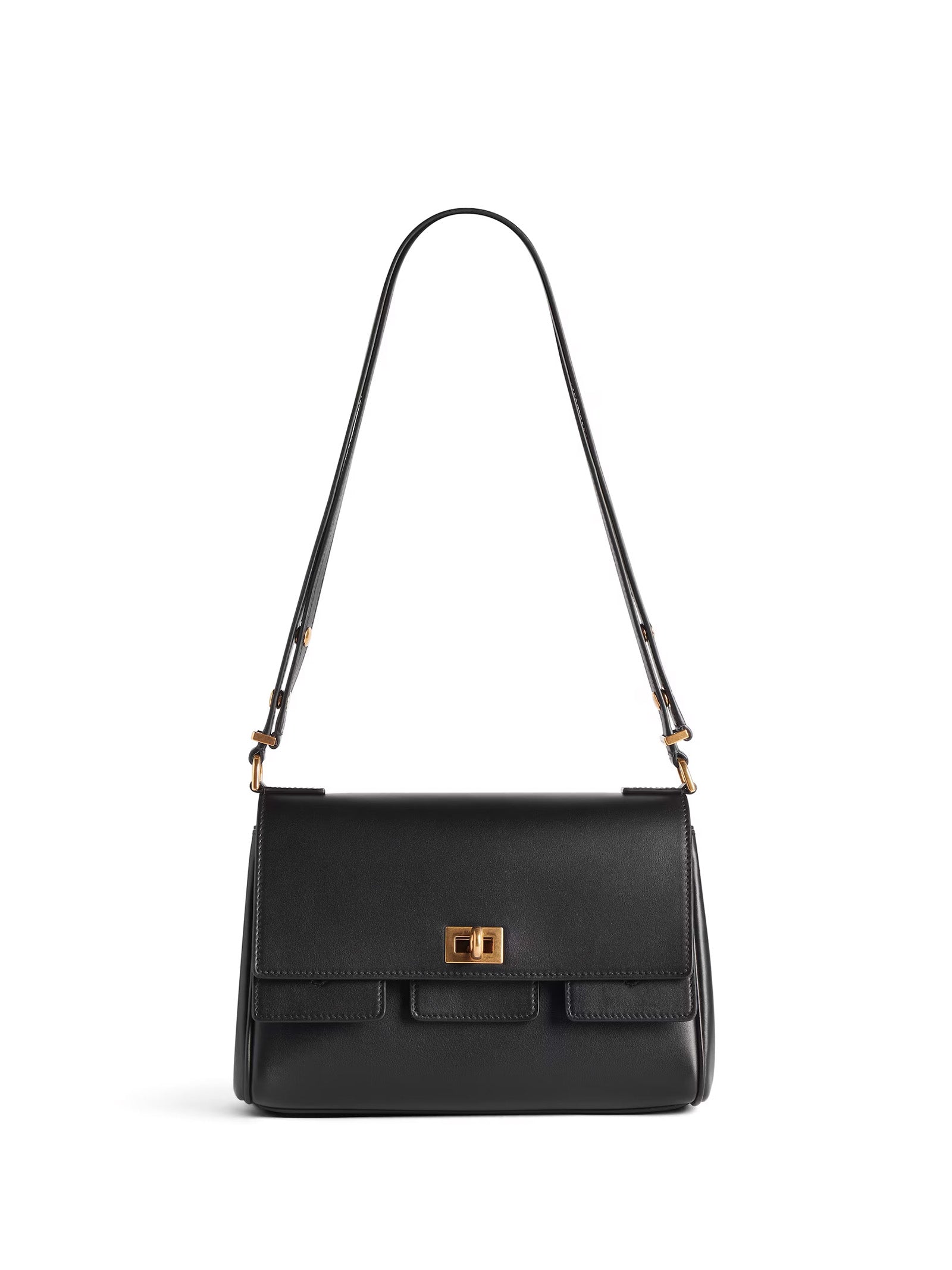 BLACK CALF LEATHER BAGS Balenciaga BLACK UNI